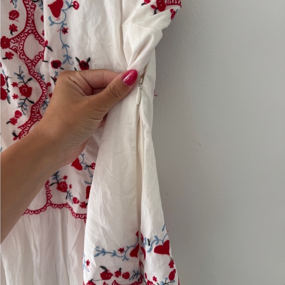 FREE PEOPLE NWT Valenciana White Midi Dress - Picture 15 of 15